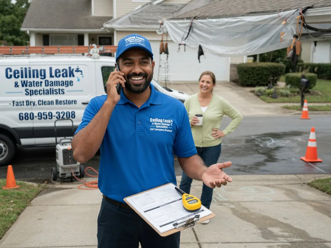 Ceiling Leak Cleanup Crowley, TX FAQs